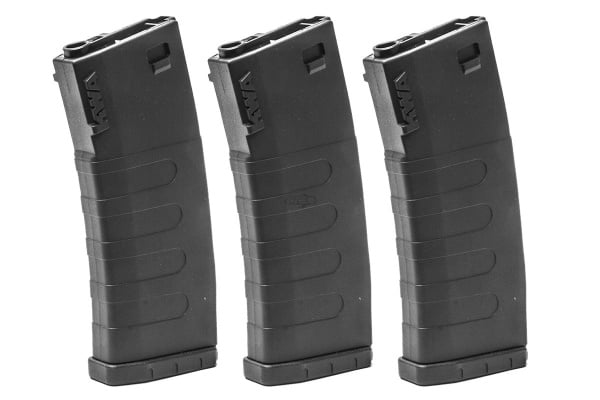 KWA K400 ERG 400 rd. AEG High Capacity Magazine - 3 Pack ( Black )