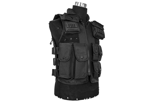 Lancer Tactical Swat & Police Vest ( Black )