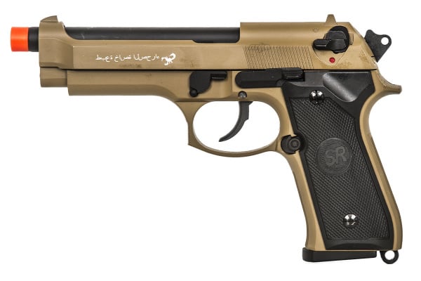 SRC M9 Semi Auto Gas Blowback Airsoft Pistol ( Tan )