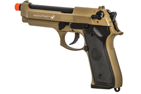 SRC M9 Semi Auto Gas Blowback Airsoft Pistol ( Tan )