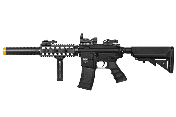 Valken Battle Machine SD M4 Carbine AEG Airsoft Rifle ( Black )