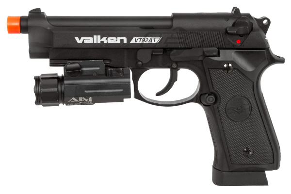 Valken VT 92 A1 M9 Pistol CO2 Blowback Airsoft Pistol ( Black )