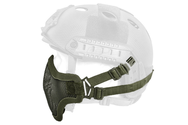 Emerson Tactical Helmet Version Metal Mesh Half Mask ( OD Green )