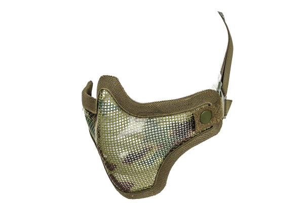 Emerson Tactical Double Strap Version Metal Mesh Half Mask ( Modern Camo )