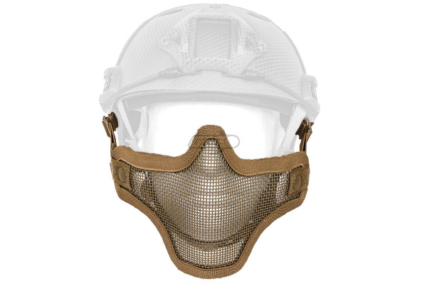 Emerson Tactical Helmet Version Metal Mesh Half Mask ( Tan )