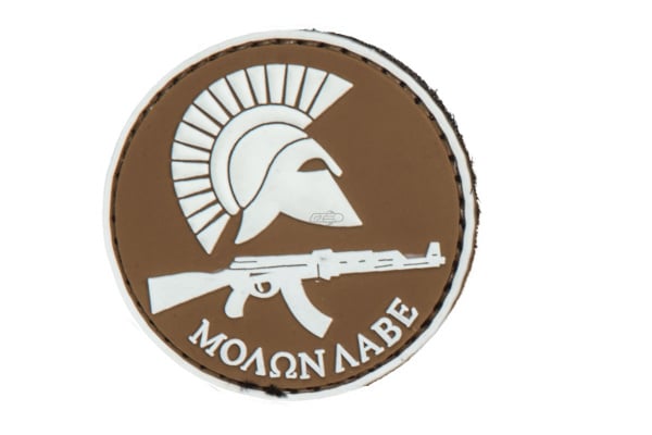 Tac 9 Industries Molon Labe PVC Patch ( Tan )