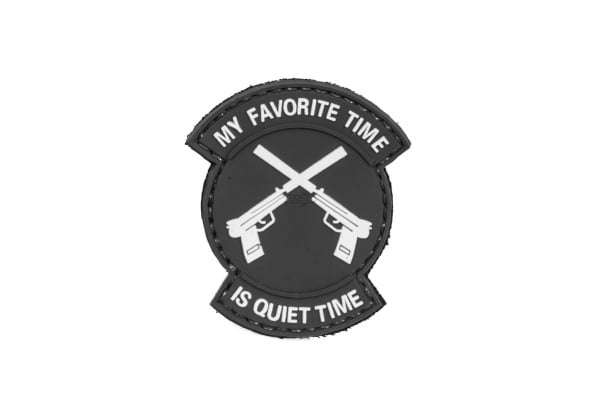 Tac 9 Industries My Favorite Time Is Quiet Time PVC Patch ( Gray )