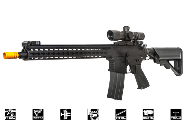 Apex Full Metal R5 M4 Battlemod GEN 2 AEG Airsoft Rifle ( Black )