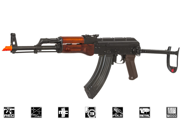 Spartan Delta E&L AKMS AEG Airsoft Rifle ( Wood )