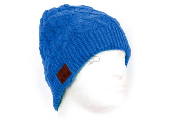 Tenergy Bluetooth Beanie Braided Cable Knit ( Blue )
