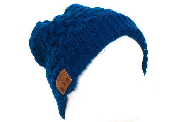 Tenergy Bluetooth Beanie Wave Lattice Knit ( Dark Blue )