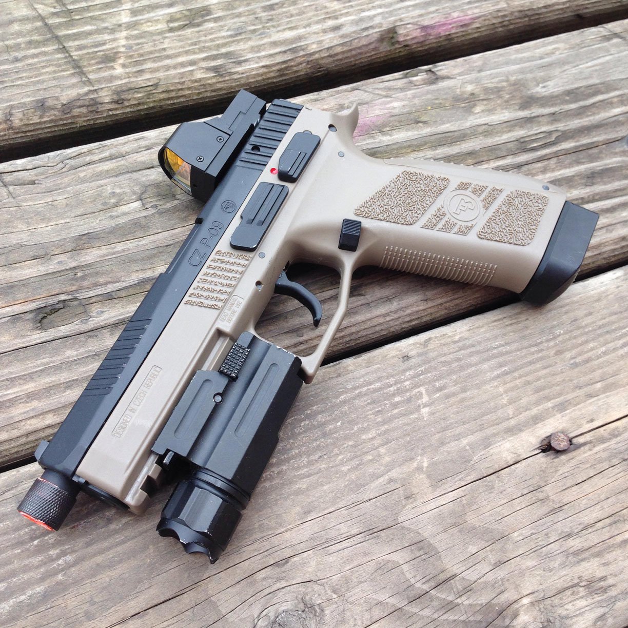 ASG CZ P09 (FDE/BLK/GRY) image