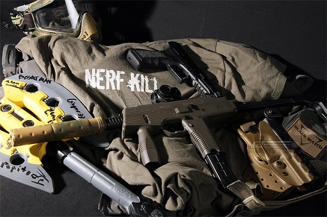 H&K MP7 with Bob the Axe Mans Nerf Kill Axe H&K MP7 with Bob the Axe Mans Nerf Kill Axe