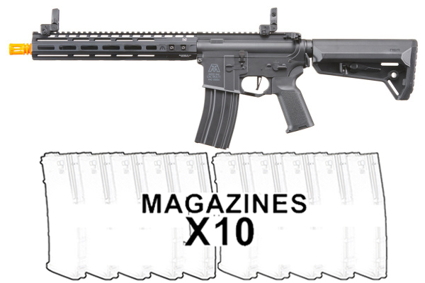 BG Defense Type-A MK2 12" Gen 3 AEG Rifle 10 Mag Pack Combo