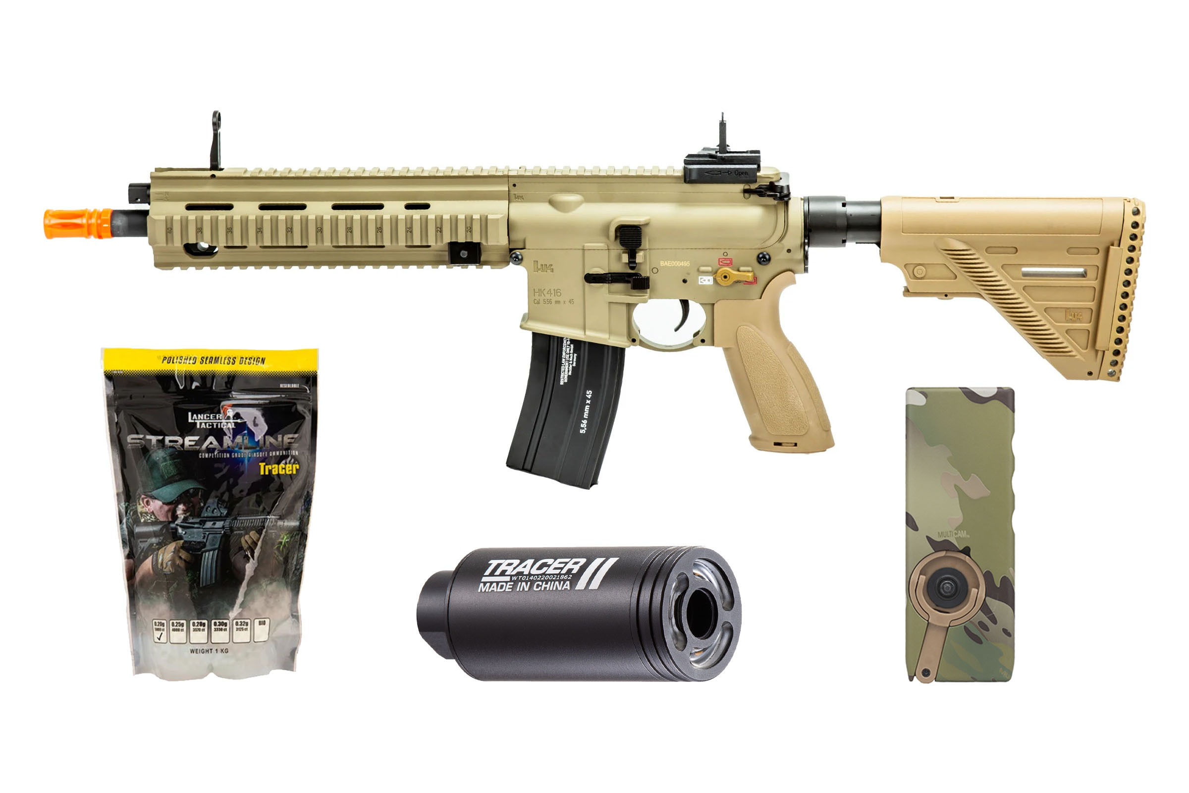 Milsim Starter Package 4 w/ Elite Force HK 416A5 Competition Airsoft