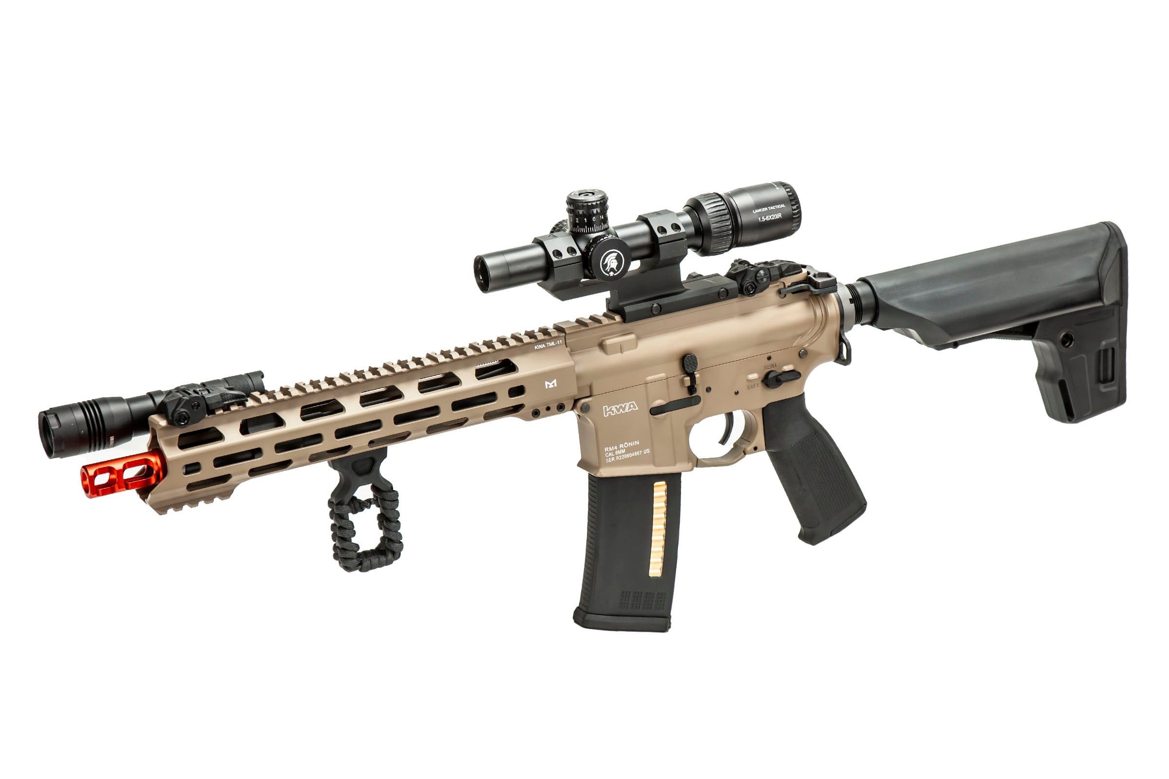 KWA Ronin T10 RM4 3.0 Electric Recoil Airsoft Rifle Field Ready Combo