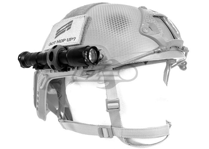 Tactical Helmet Flashlight Mount Clip Military Airsoft Light Clamp Adaptor HU 