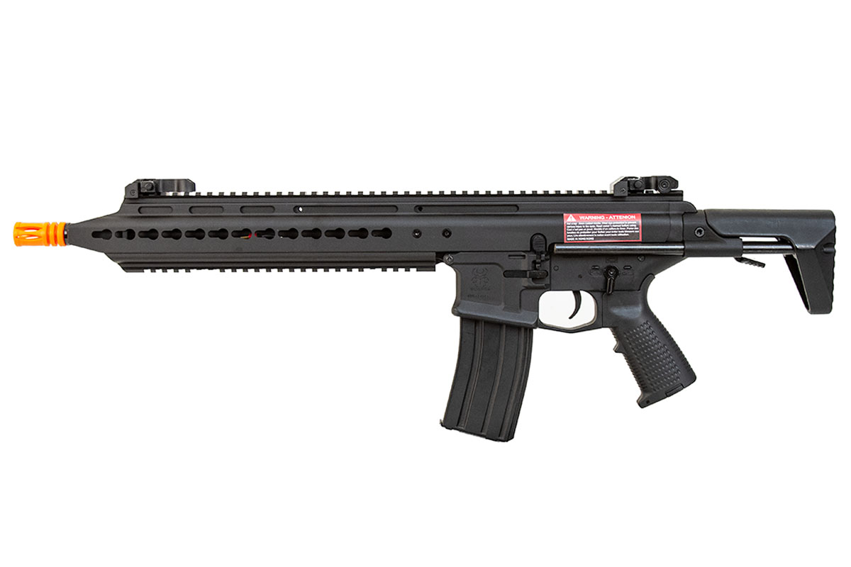 Tippmann Commando 14.5" Carbine AEG Airsoft Gun - Black (Model 94208)