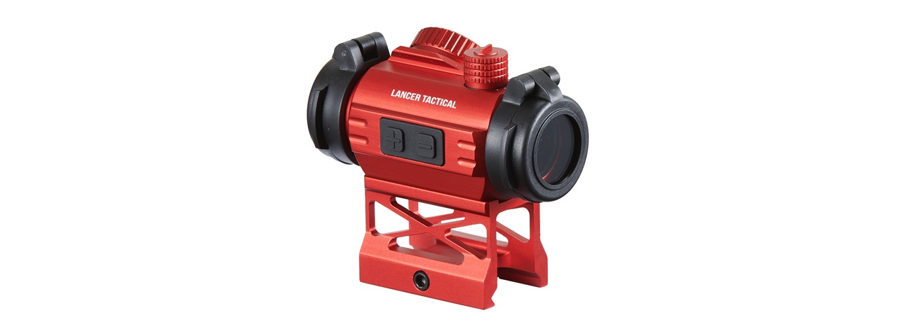 thumbnail image 2 of Aim True: Lancer Tactical Red Laser Dot Sight With 11/22mm Dovetail Rail Mount (CA-430W) 2 of 3
