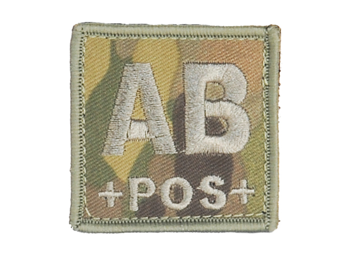 Tac 9 AC181AB Blood Type AB Patch ( Camo )