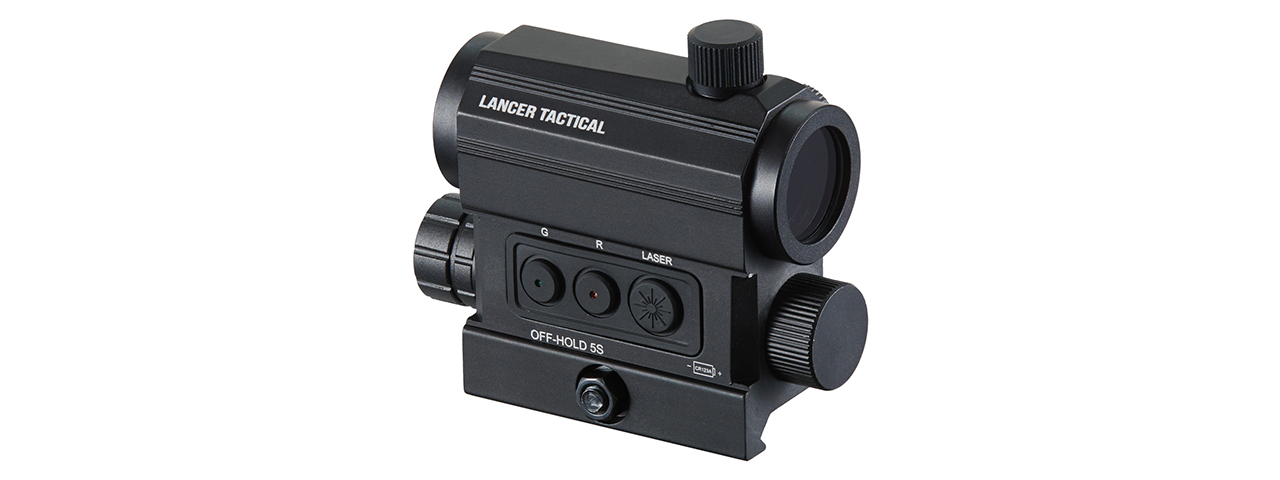 thumbnail image 2 of Lancer Tactical 30mm Red/Green Dot Airsoft Scope W/Laser Sight In 2 of 9