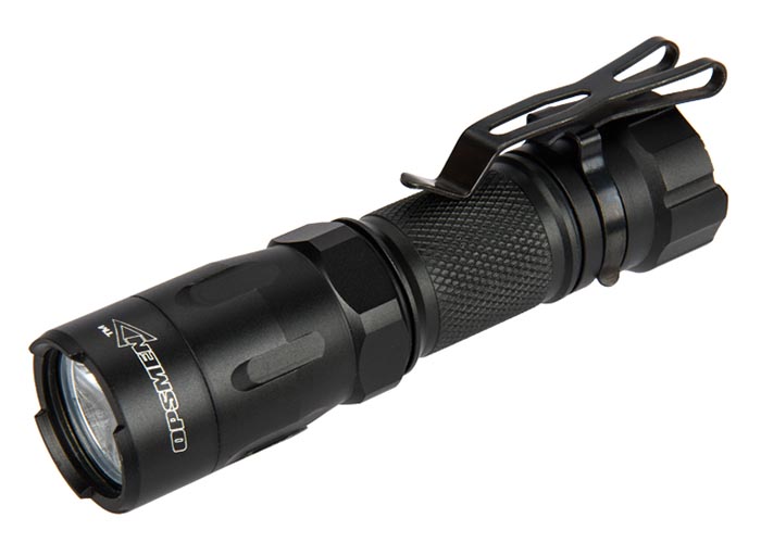 OPSMEN Tactical Lumen Strobe Flashlight ( Black