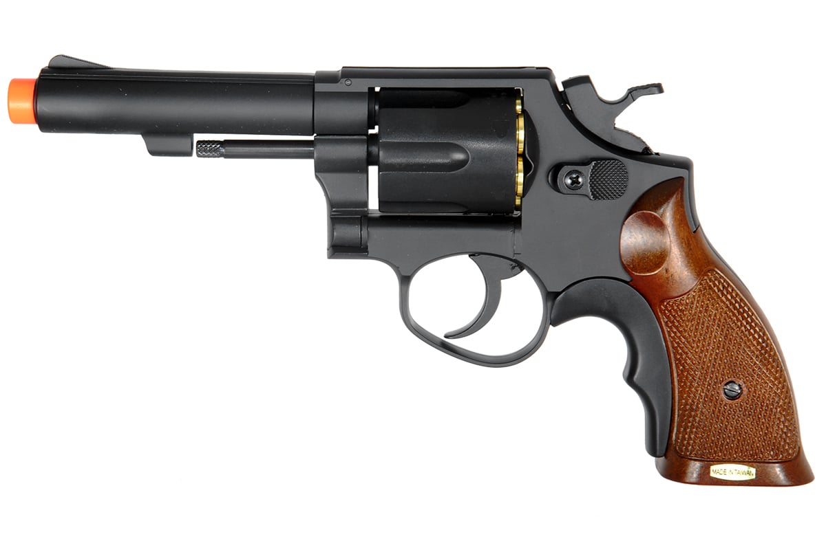 HFC HG131 4 Gas Revolver Airsoft Pistol ( Black / Imitation Woo