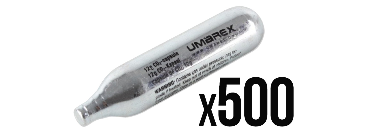 thumbnail image 2 of Umarex High-Grade CO2 Cartridges – 12-Pack, Made In USA For Pellet, BB & Airsoft 2 of 4