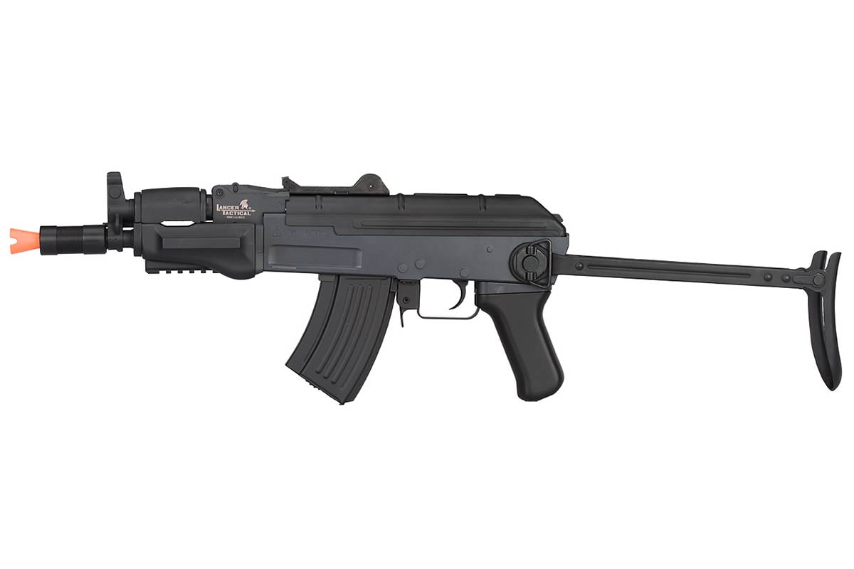 Lancer Tactical Metal AK47 AEG Airsoft Rifle Folding Stock