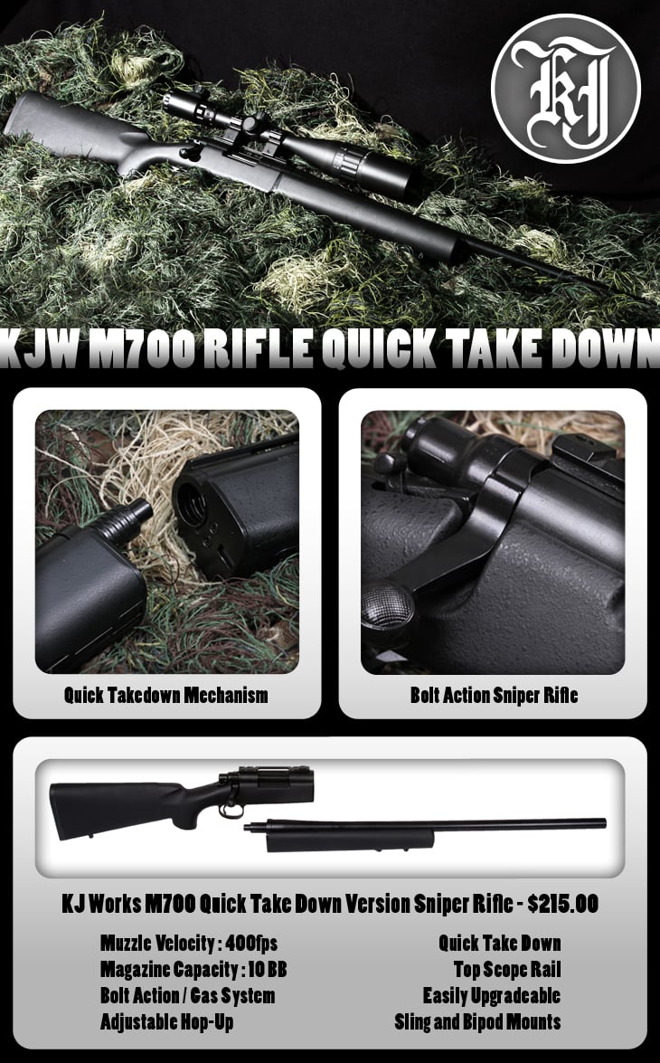 KJW M700 Quick Take Down Sniper Rifle