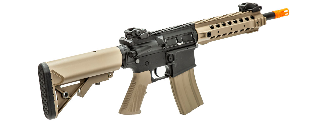 Lancer Tactical M4 W/ FREE FLOAT RAIL Airsoft Electric Rifle Tan