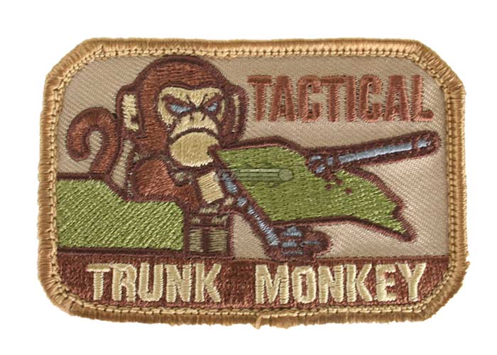 Mil-Spec Monkey Trunk Monkey Velcro Patch ( Tan )