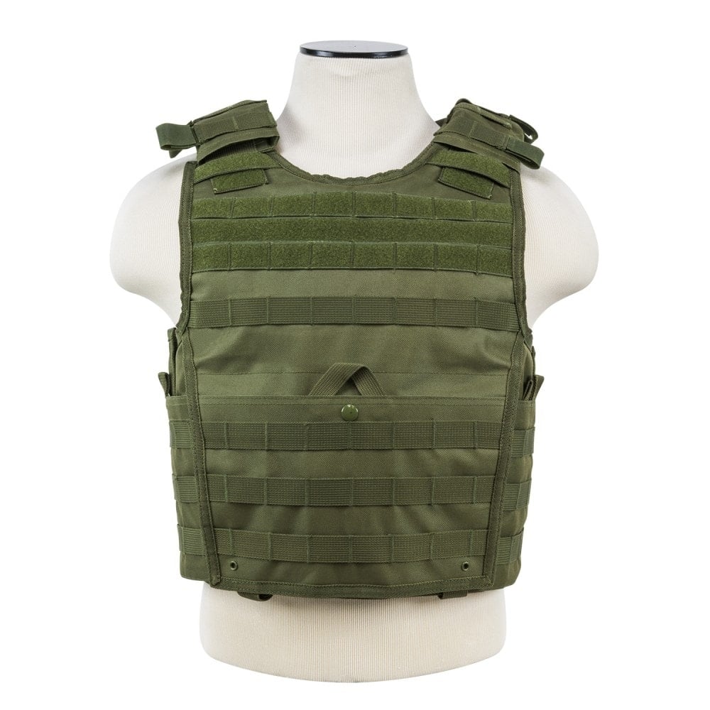 VISM Quick Release Plate Carrier Vest With Two 11"X14" Shooter's Cut