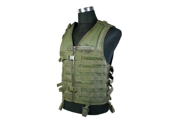 CONDOR OD Green LE CVXL X-Draw MOLLE Tactical Rig Vest Magazine Gun Pouch XL/XXL 