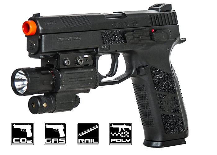 Airsoft ASG CZ P-09 GBB Gaz Deluxe