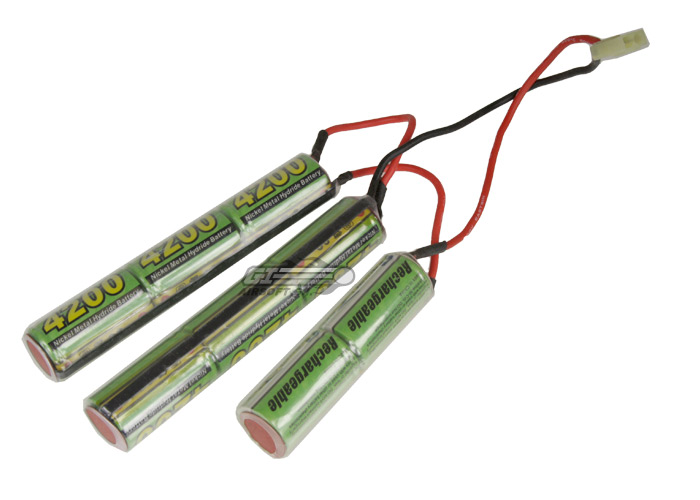 Airsoft GI 9.6v 4200mAh NiMH Crane Stock Battery