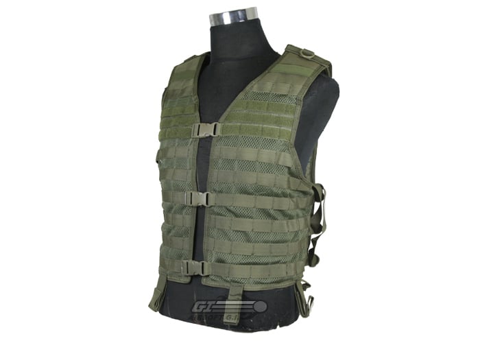 Condor MHV Breathable Padded Mesh MOLLE PALS Built-In H2O Hydration Carrier Vest 