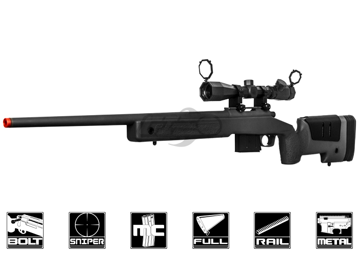 011 ARES MSR-016 BK MCM700X (0.76J) ボルトアクションエアコッキング