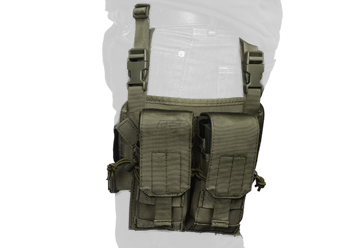 Lancer Tactical Magazine Pouch Leg Rig MOLLE ( OD Green )