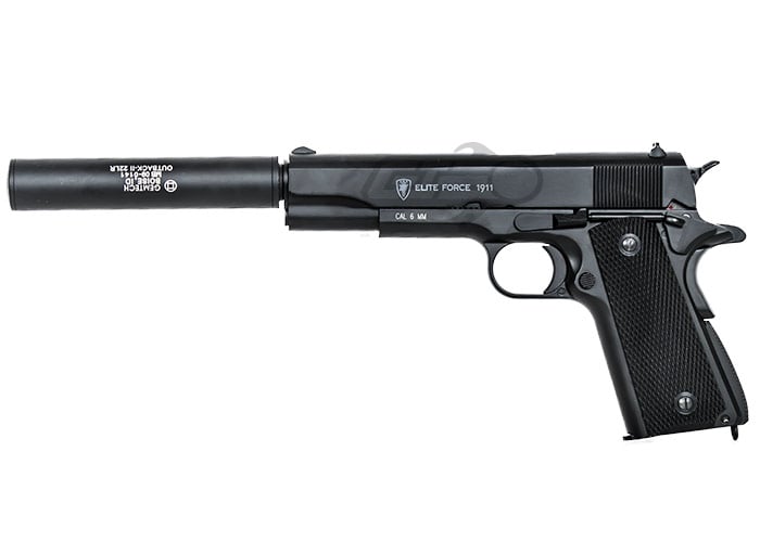 Elite Force 1911 TAC 6mm CO2 Airsoft Pistol Black