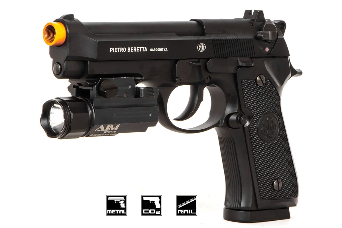 Beretta M92 A1 GBB Co2 Gas Pistol (Semi/Full-Auto) - Black – Airsoft Atlanta