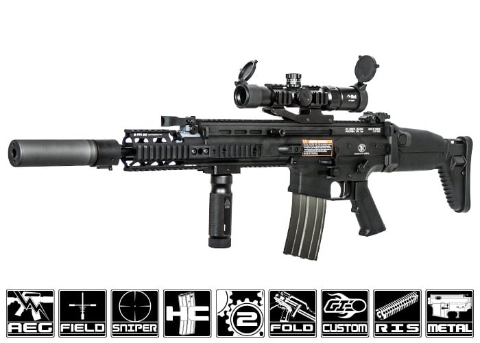 Airsoft GI Custom Dark Knight MK16 SCAR DMR AEG Airsoft Rifle
