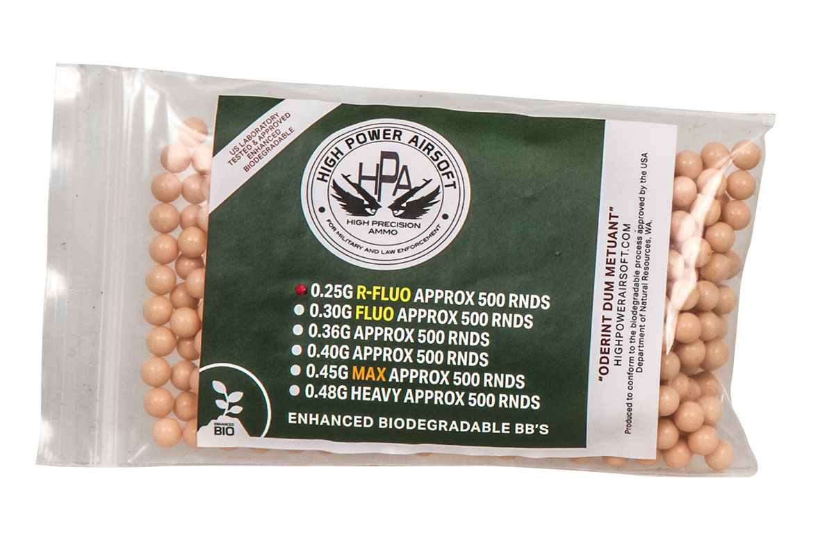 High Power Airsoft Tracer 0.25g 500 ct. BBs