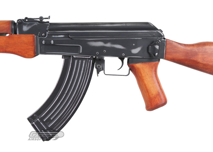 Wellfire Airsoft AK47 Polymer AEG Electric Rifle D47 - 280 FPS - Black/Wood