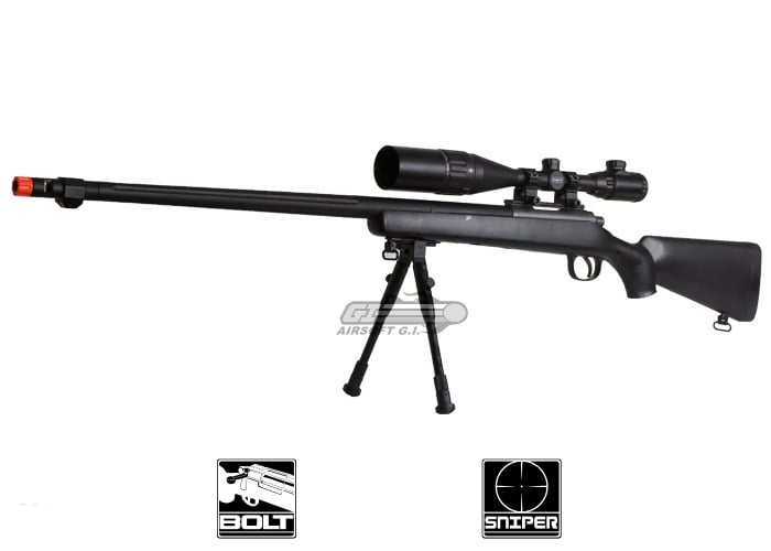 Well MB07 Bolt Action Sniper Airsoft Rifle ( Black )
