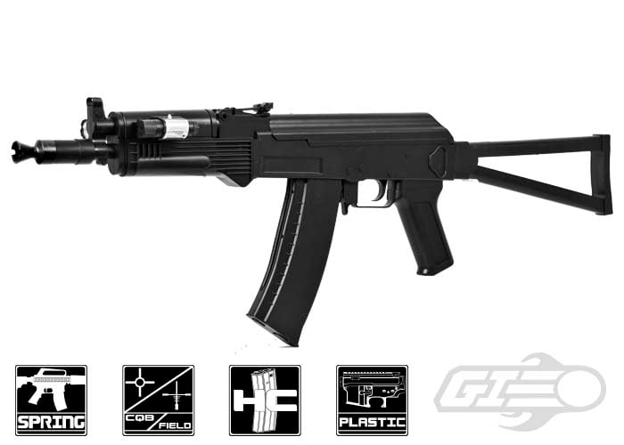 UKARMS AK-47 SPRING AIRSOFT RIFLE GUN w/ LASER SIGHT 6mm BB BBs