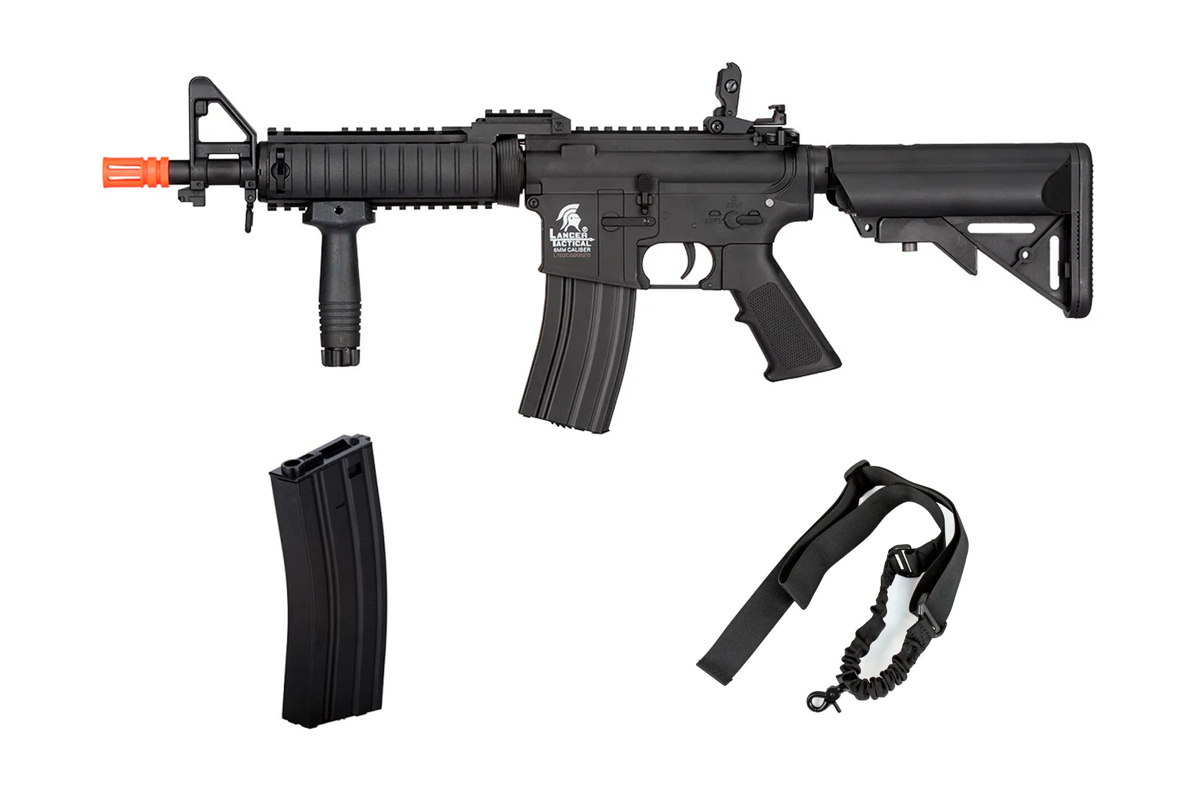 Combat Load Package 1 ft. Lancer Tactical Gen 2 M4 MK18 AEG Airsoft Rifle ( Black )