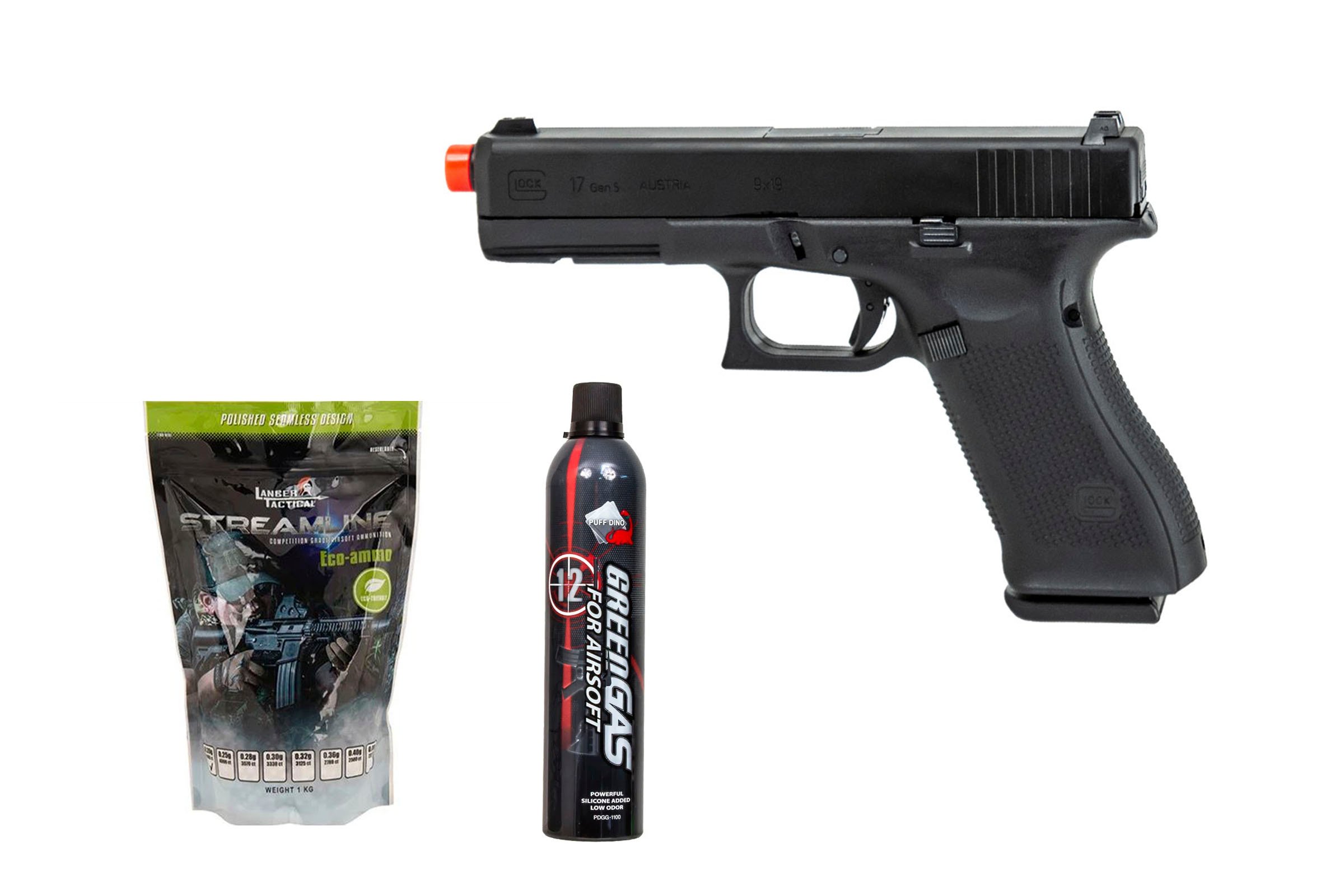 Gassed Up Player Package #27 ft. Elite Force GLOCK 17 Gen 5 Gas Blow Back  Airsoft