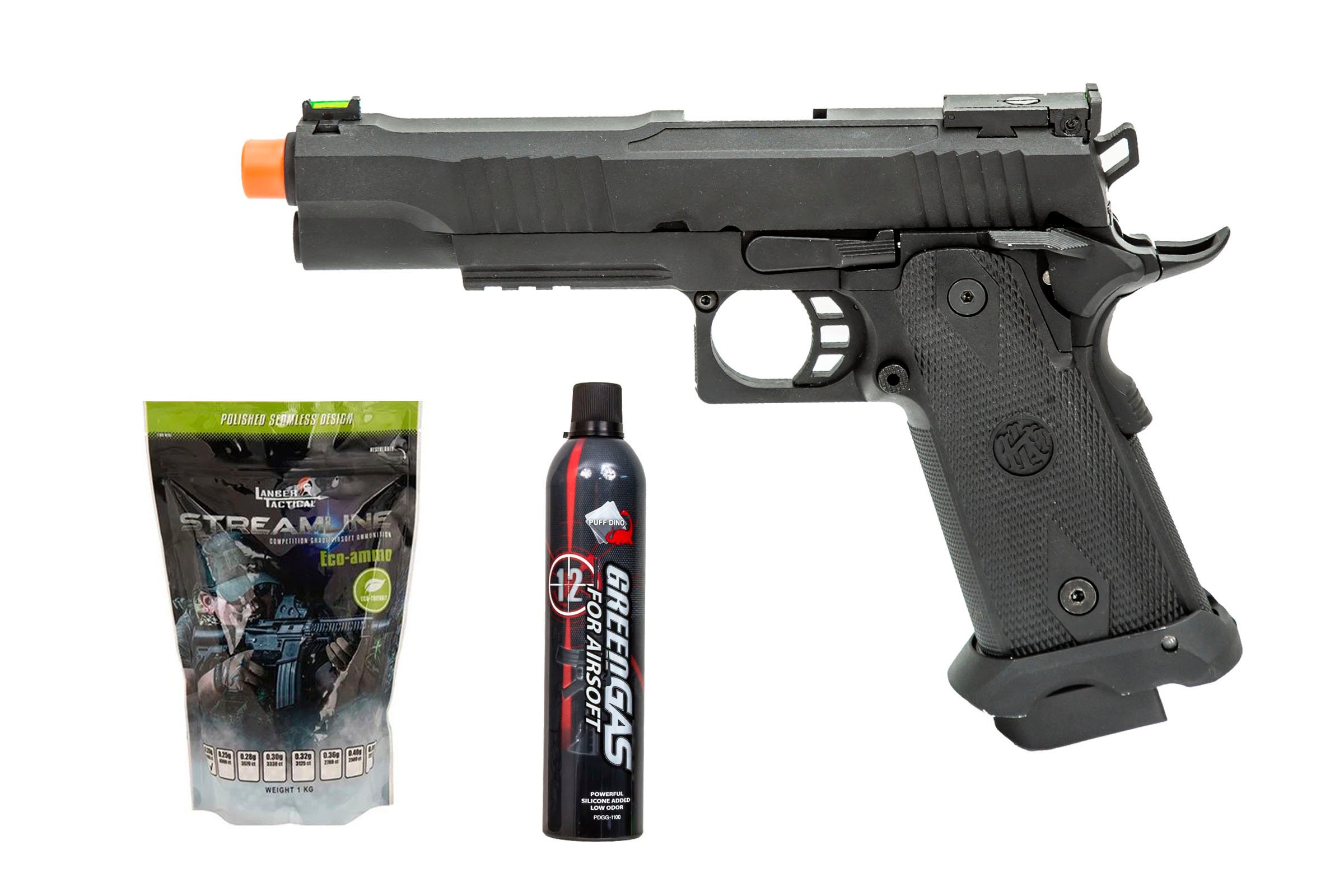Gassed Up Player Package #39 ft. KLI Dual Power Hi-Capa 5.1 Gas Blowback  Airsoft Pistol (