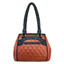 VISM Concealed Carry Braided Tote (Brown/Black)